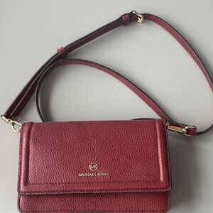 Michael Kors Burgundy Crossbody Bag
